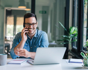 Man positively impacted by his brand reputation