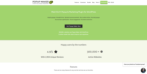 Popupmaker plugin