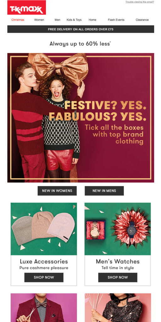 TJ-Maxx Christmas-Email